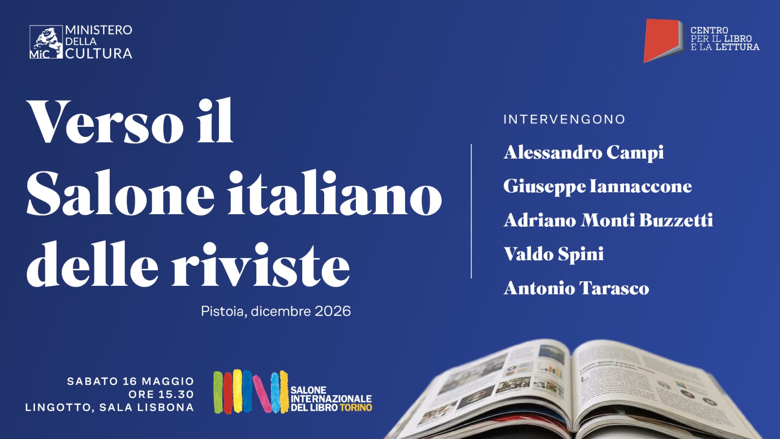 A Torino la presentazione del Salone italiano delle Riviste (Pistoia, dicembre 2026)